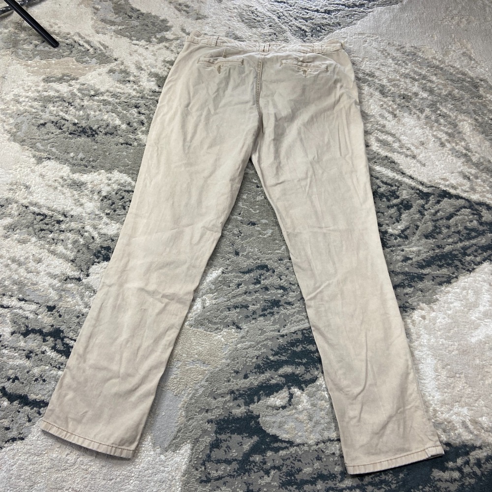 Pilcro And The Letterpress No 29 Hyphen Fit Pants Women 31 Beige Cotton Straight - Picture 2 of 7